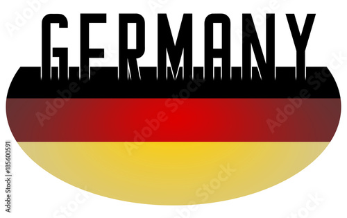 Illustration logo flag of Germany official symbols isolated photo