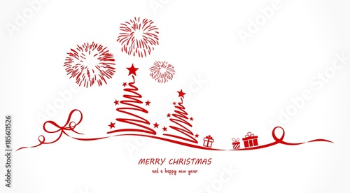 Weihnachten Silvester Baum