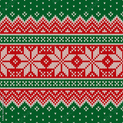 Traditional Christmas Knitting Wool Sweater Design. Wool Knit Texture Imitation. Scheme for Knitted Sweater Pattern Design or Cross Stitch Embroidery