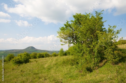 Hill Mila in the Ceske Stredohori  Northern Bohemia  Czech republic