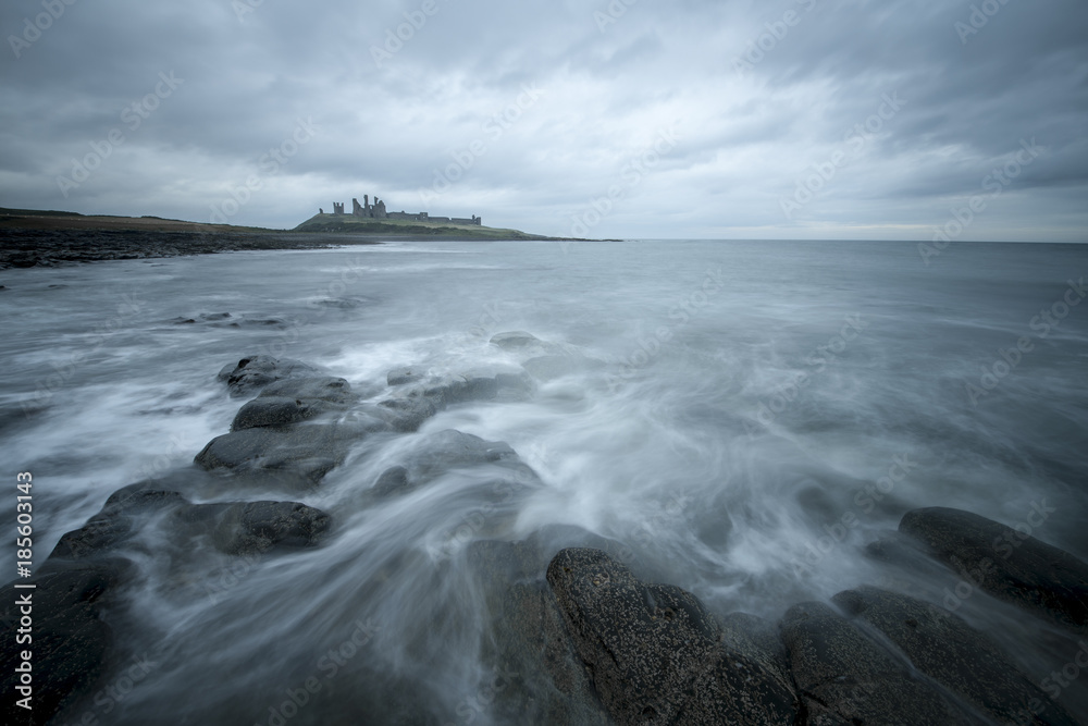 Dunstanburgh Castle in Northumberland. Dunstanburgh Castle in Northumberland.