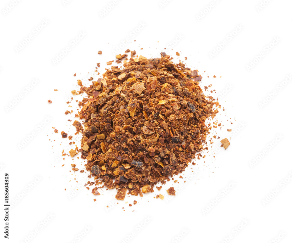 ground red chili pepper paprika isolated on white ground red chili pepper paprika isolated on white