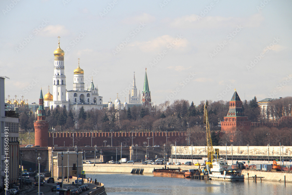 Fototapeta premium view of the Moscow Kremlin