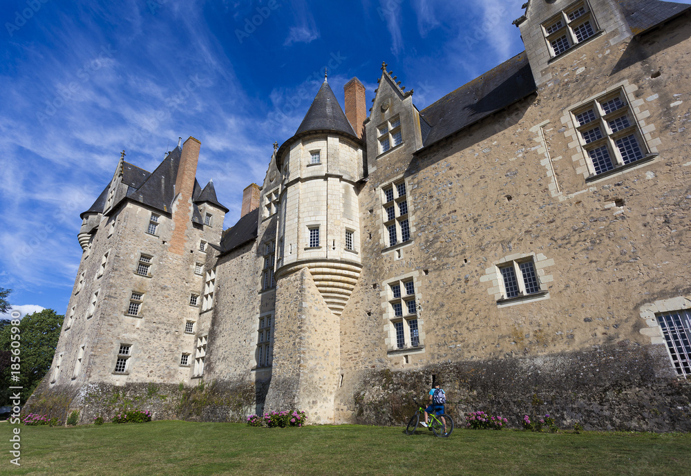Castle of Baugé, Sarthe, Pays de la Loire, France