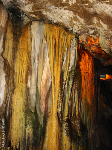 Inside of a cave photo