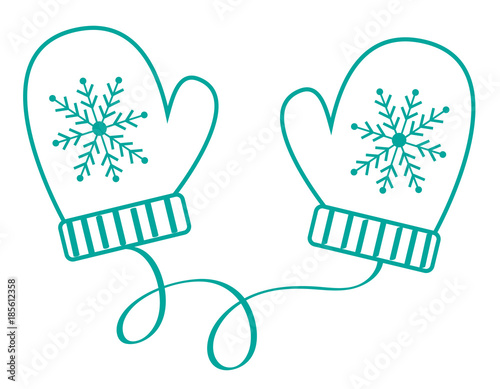 Winter Time Mittens Gloves