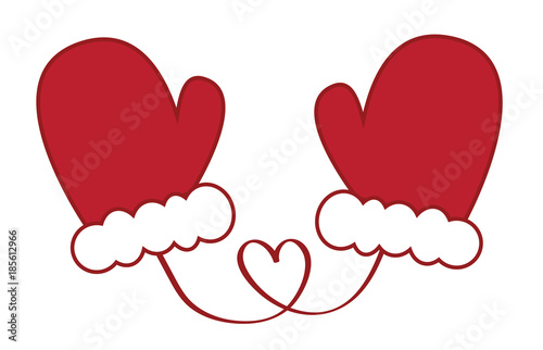 Santa Christmas Mittens