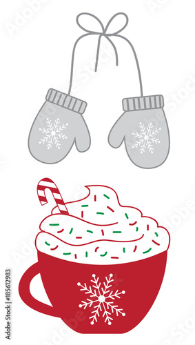 Christmas Coffee and Mittens