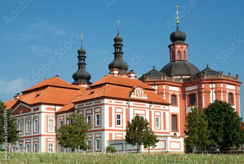 Baroque monastery Marianska Tynice near Kralovice, Western Bohemia, Czech Republic photo