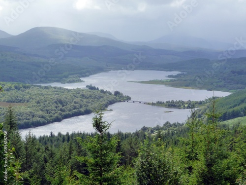 Loch Garry, Inverness-shire - resembling a map of Scotland when viewed from this site!