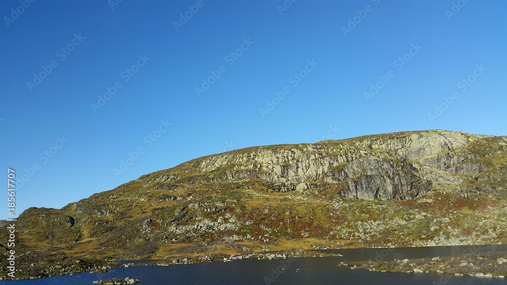 Naklejka premium steinmasse panorama norway