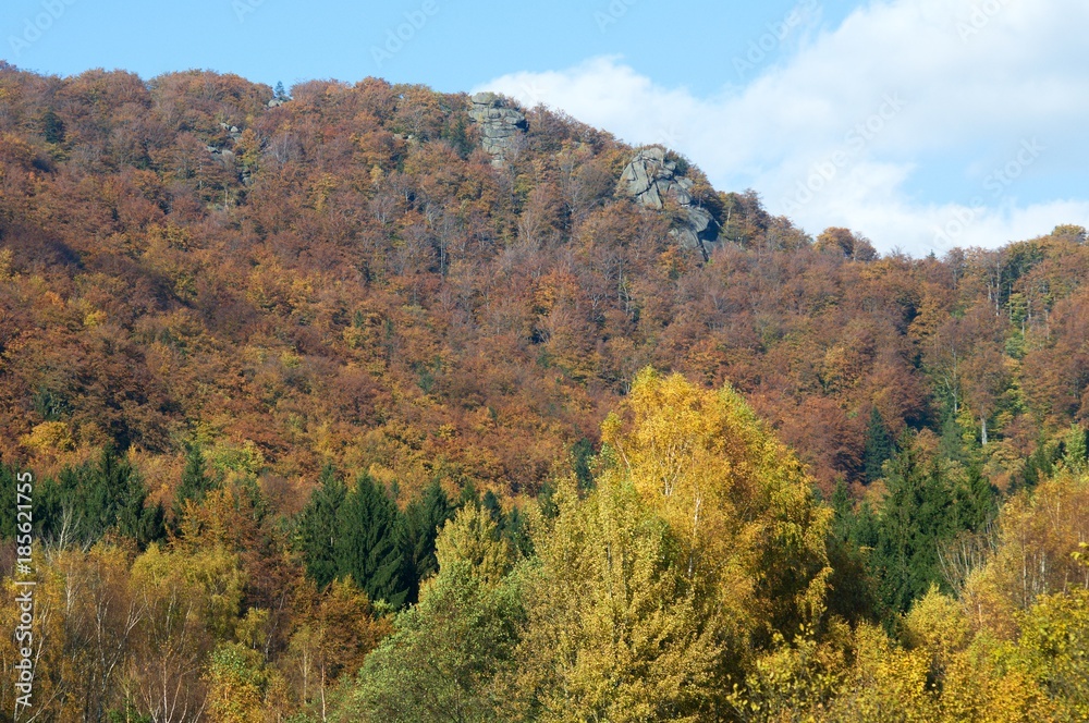 Granite rock Lyse skaly in the Jizera mountains, Northern Bohemia, Czech republic Granite rock Lyse skaly in the Jizera mountains, Northern Bohemia, Czech republic