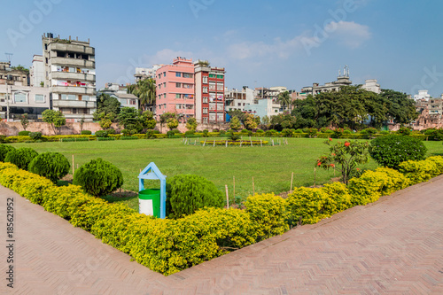 Garden of Lalbagh Fort in Dhaka, Bangladesh photo