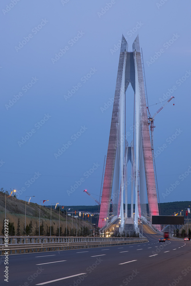 Fototapeta premium Yavuz Sultan Selim Bridge istabul Turkey