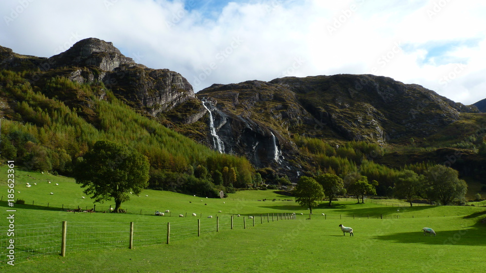 Irland, Gleninchaquin, Torfmoor, Seen, Berge, Landschaft, mystic landscape