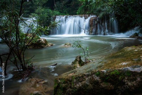 waterfall in the forest of thailand named tee lor su waterfall © grapher_golf