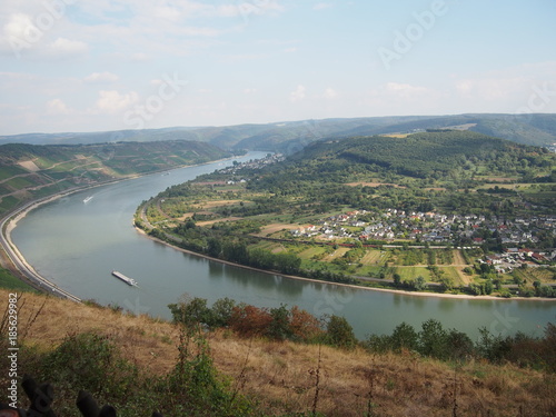 The landscape of Boppard town, Germany