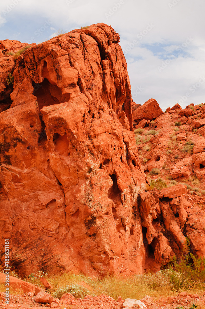 rock formation in the Valley of fire