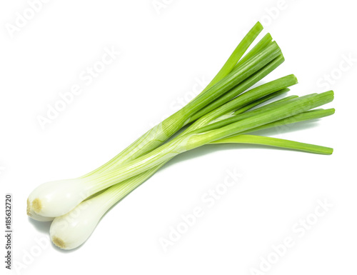 Green onion isolated on a white background