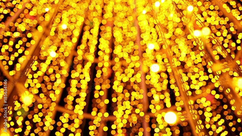 gold bokeh abstract background defocused lights,  christmas light night bokeh
