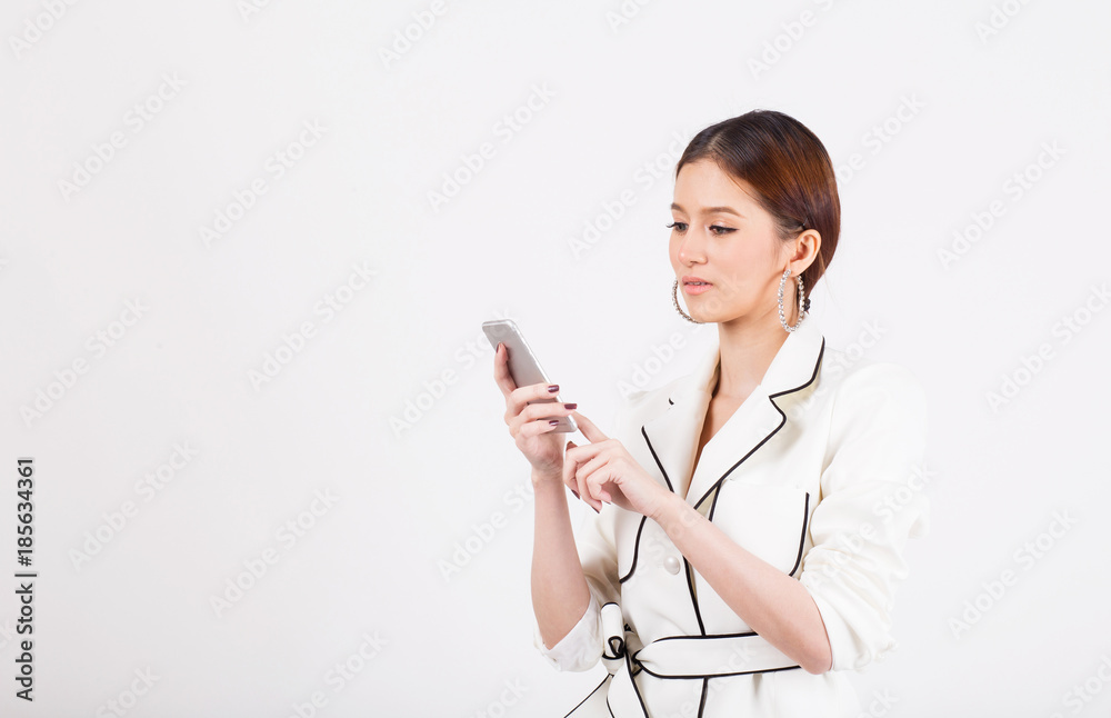 Beautiful  young woman use of the cellphone