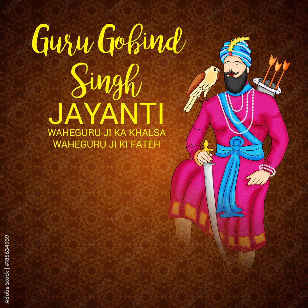 Obraz premium Guru Gobind Singh Jayanti.