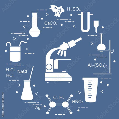 Chemistry scientific, education elements.