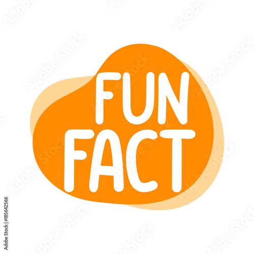 Fun fact. Vector illustration on white background. 
