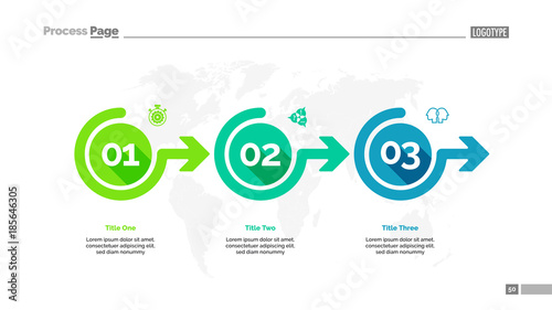Three Options Workflow Slide Template
