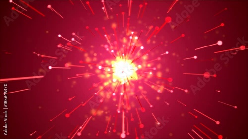 Wallpaper Mural Bright Particle Emitting Light Effect Animation - Loop Red Torontodigital.ca