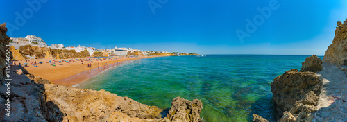 Portugal, Albufeira,  portuguese beach with cliffs PRAIA DO TÚNEL (PENECO) photo