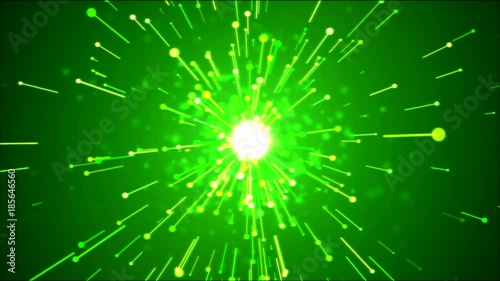 Wallpaper Mural Bright Particle Emitting Light Effect Animation - Loop Green Torontodigital.ca