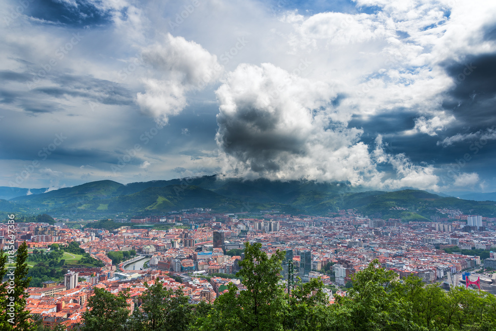 Bilbao skyline, Spain.