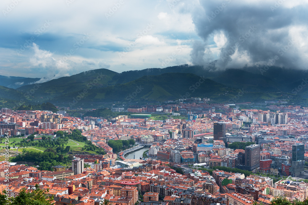 Bilbao skyline, Spain.