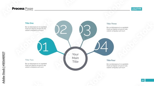 Four Steps For Success Slide Template