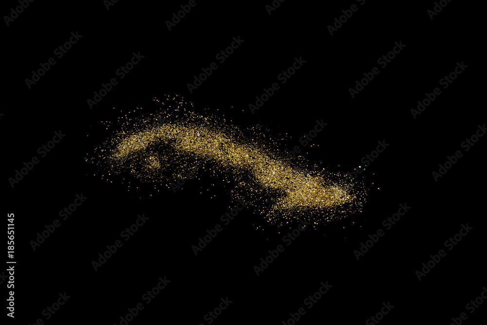 Cuba shaped from golden glitter on black (series) Cuba shaped from golden glitter on black (series)