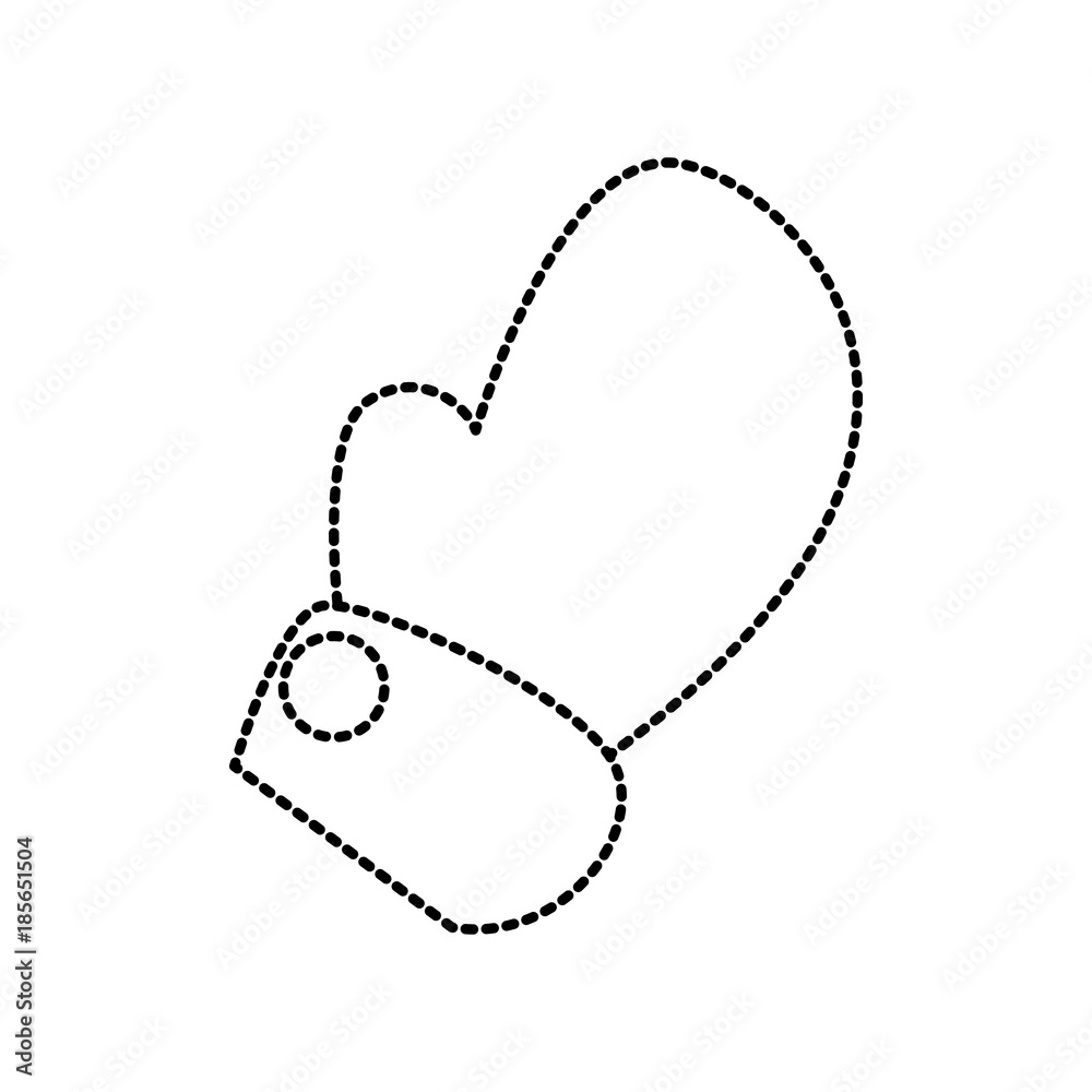 Hand with glove cartoon icon vector illustration graphic design Hand with glove cartoon icon vector illustration graphic design