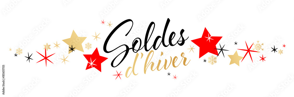 Fototapeta premium Soldes d'hiver