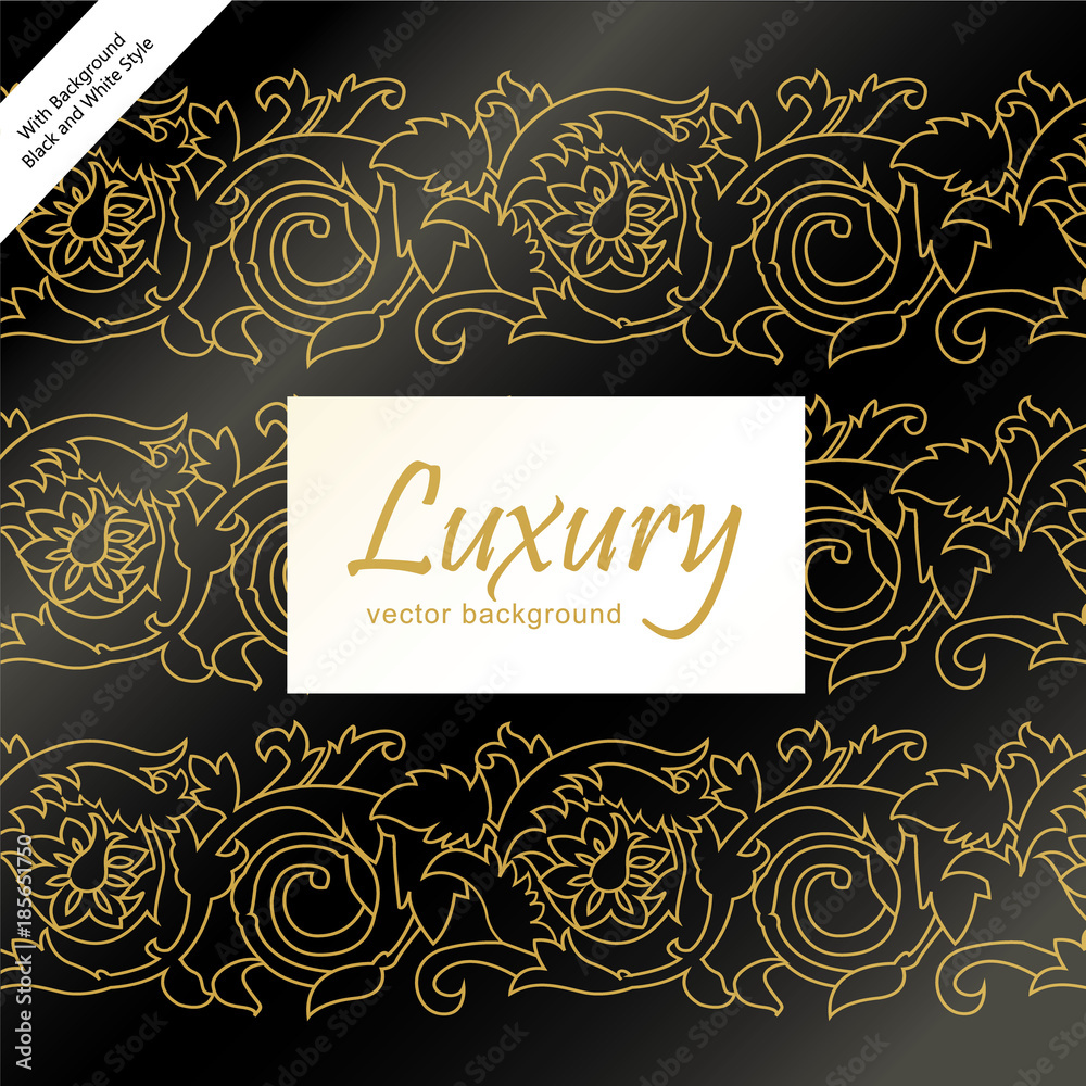 Gold luxury pattern background vector design