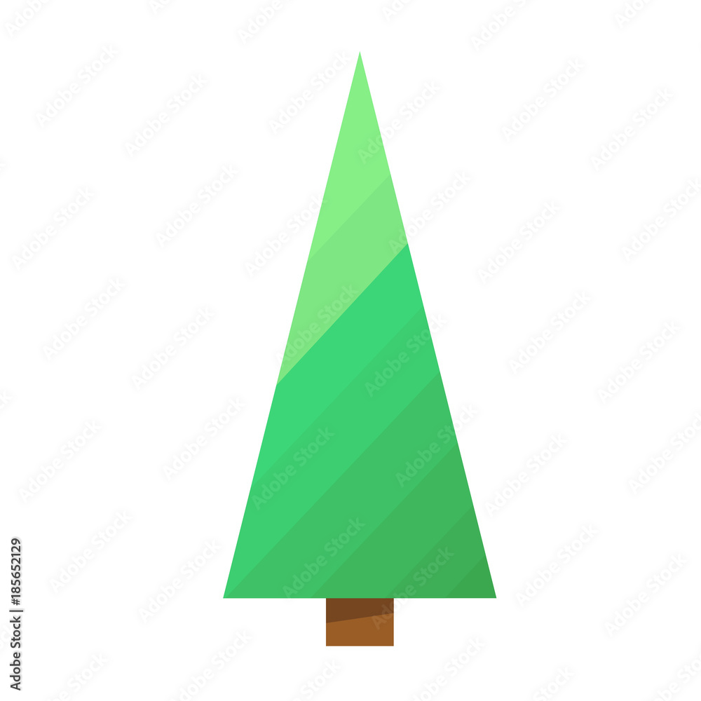 Simple minimalistic green tree. Simple minimalistic green tree.