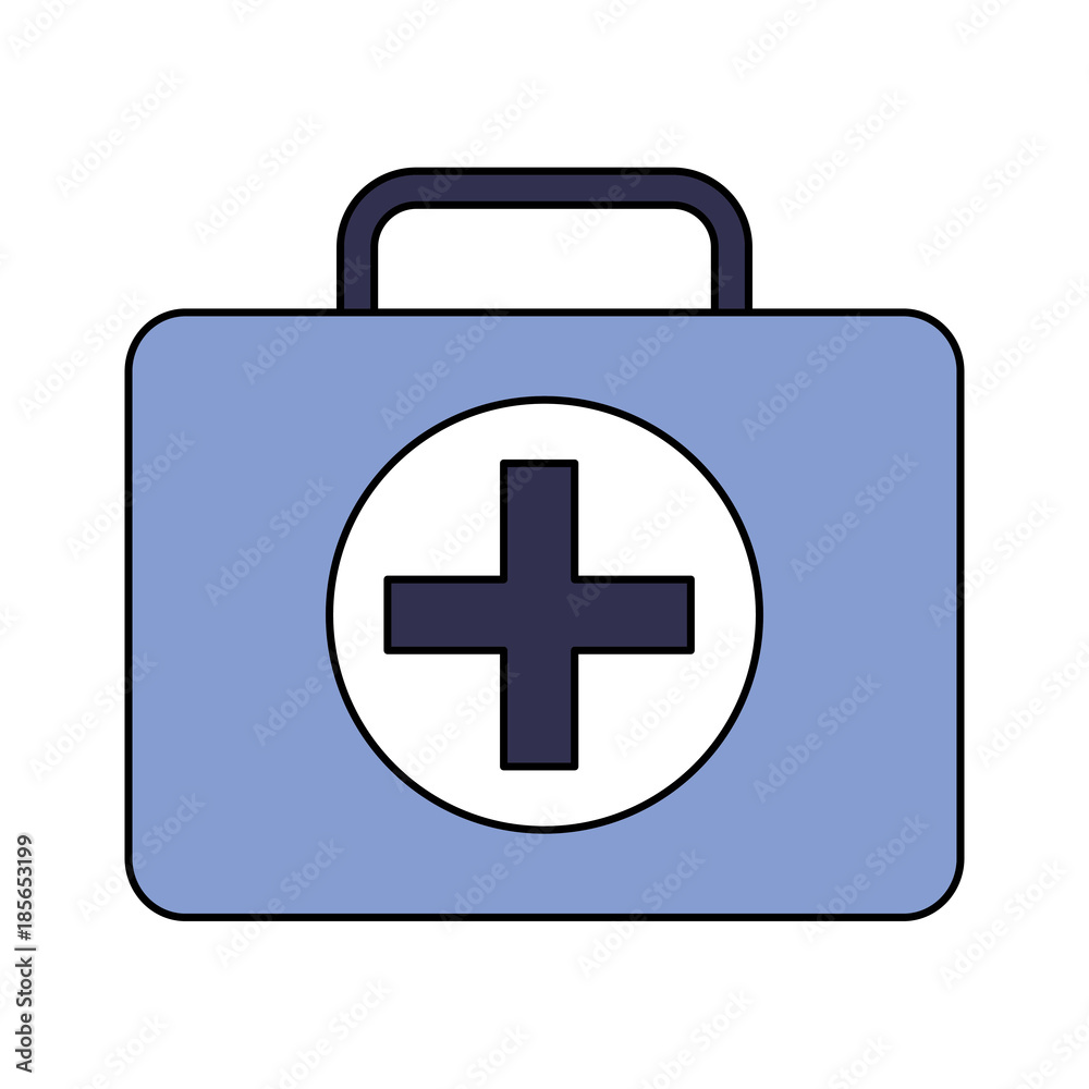 kit first aid medical emergency equipment vector illustration kit first aid medical emergency equipment vector illustration
