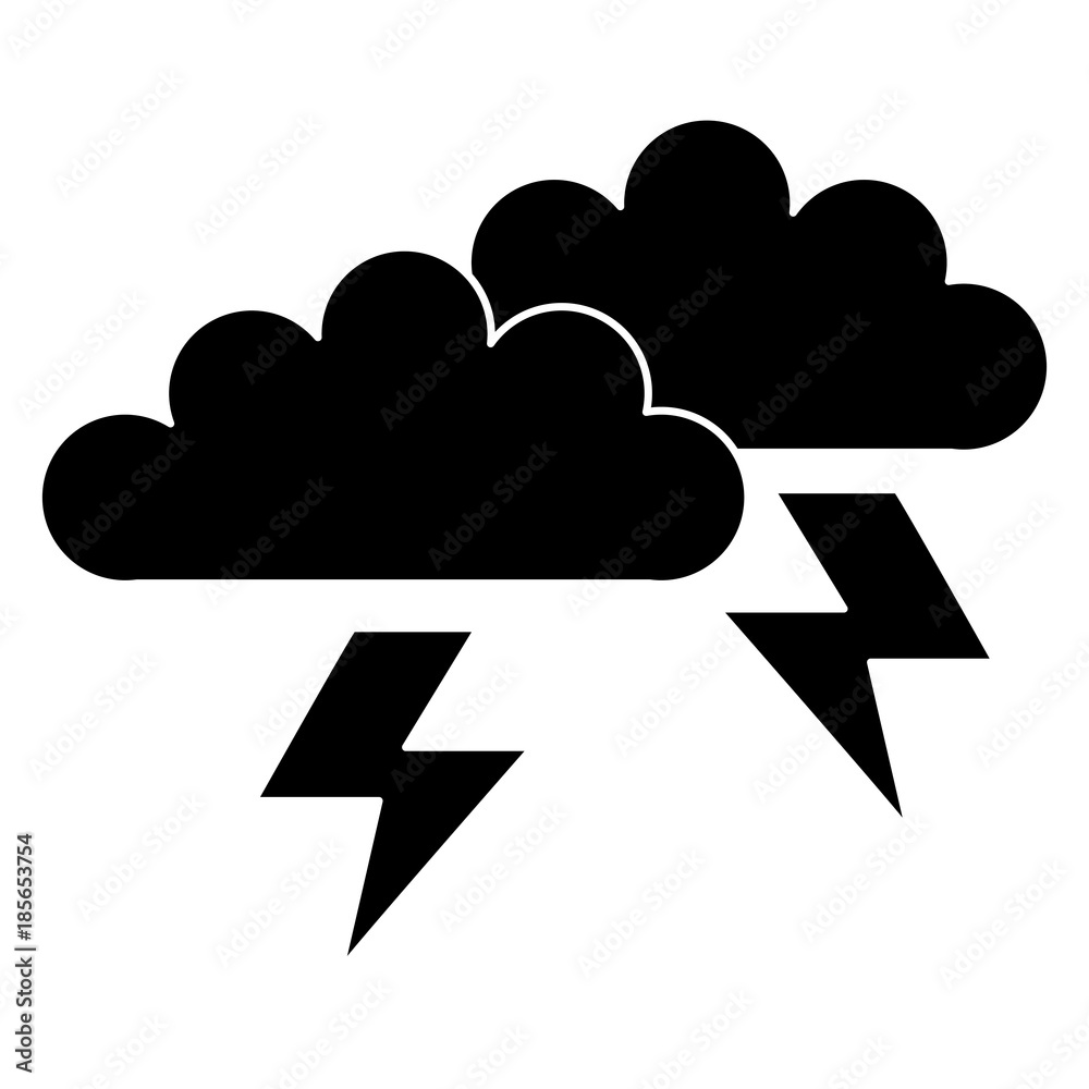 clouds storm electric icon vector illustration design clouds storm electric icon vector illustration design