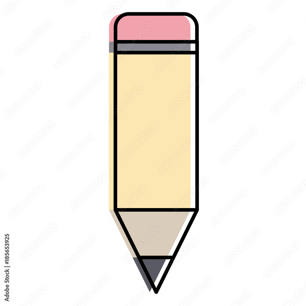 pencil school isolated icon vector illustration design pencil school isolated icon vector illustration design