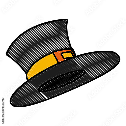 Vintage male hat icon vector illustration graphic design