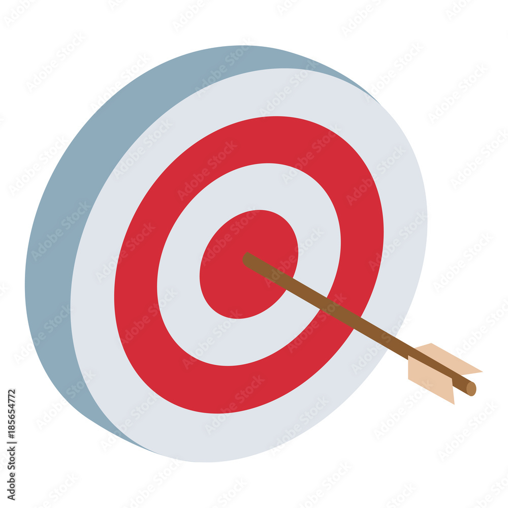 Target dartboard symbol icon vector illustration graphic design