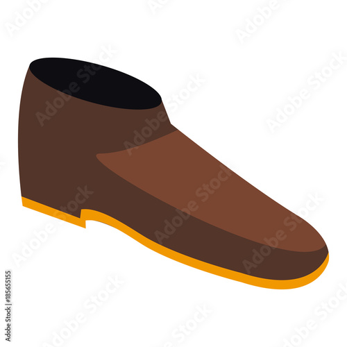 Men leather shoe icon vector illustration graphic design