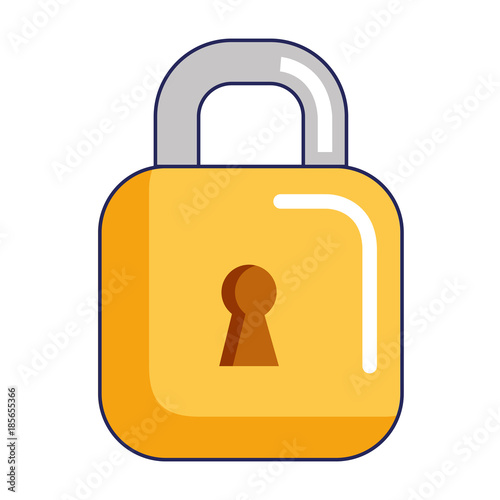 safe secure padlock icon vector illustration design