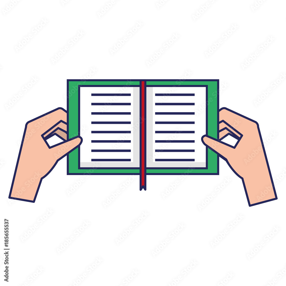 hands with book icon vector illustration design hands with book icon vector illustration design