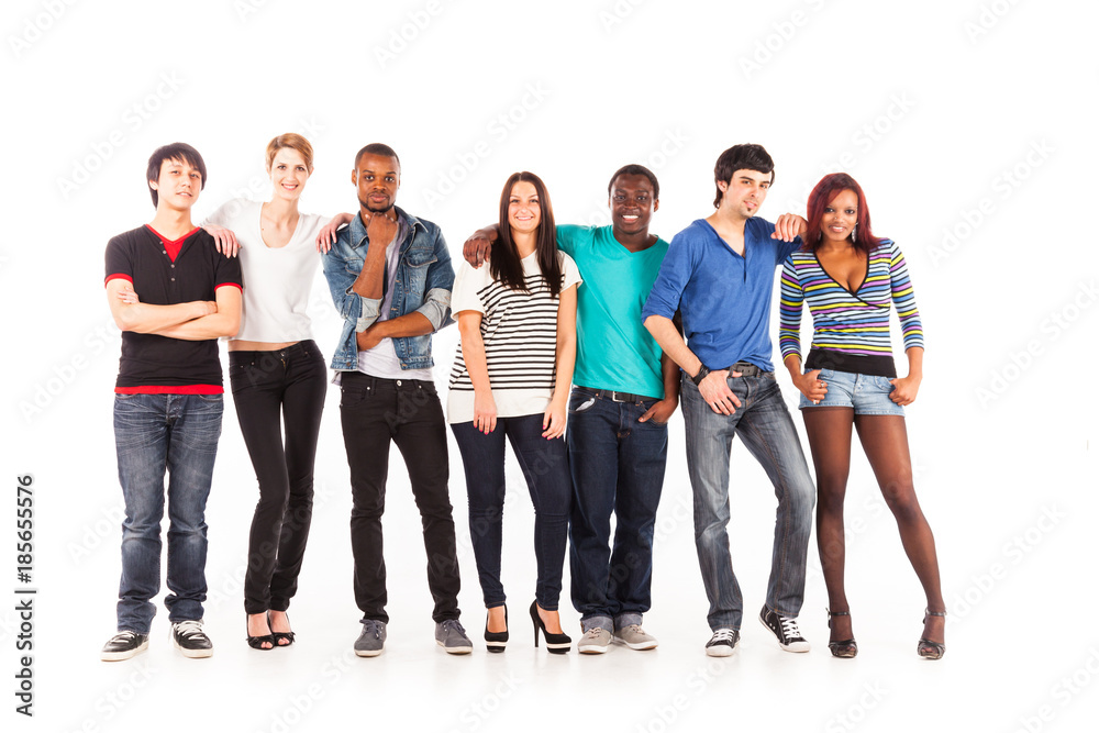 Multi-ethnic Group Of Young Adults Multi-ethnic Group Of Young Adults