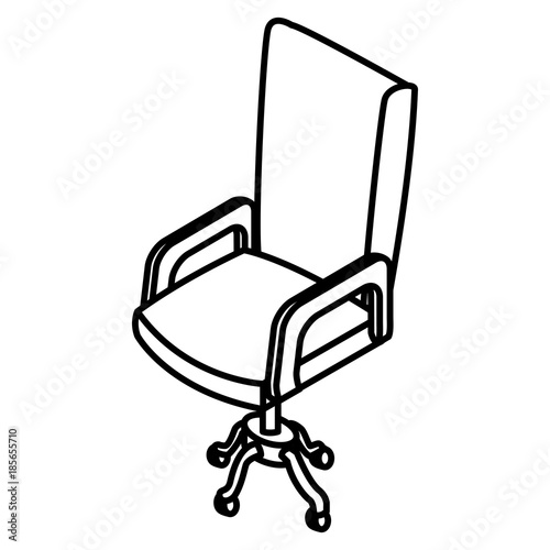 Office chair isolated icon vector illustration graphic design